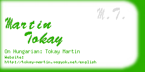 martin tokay business card